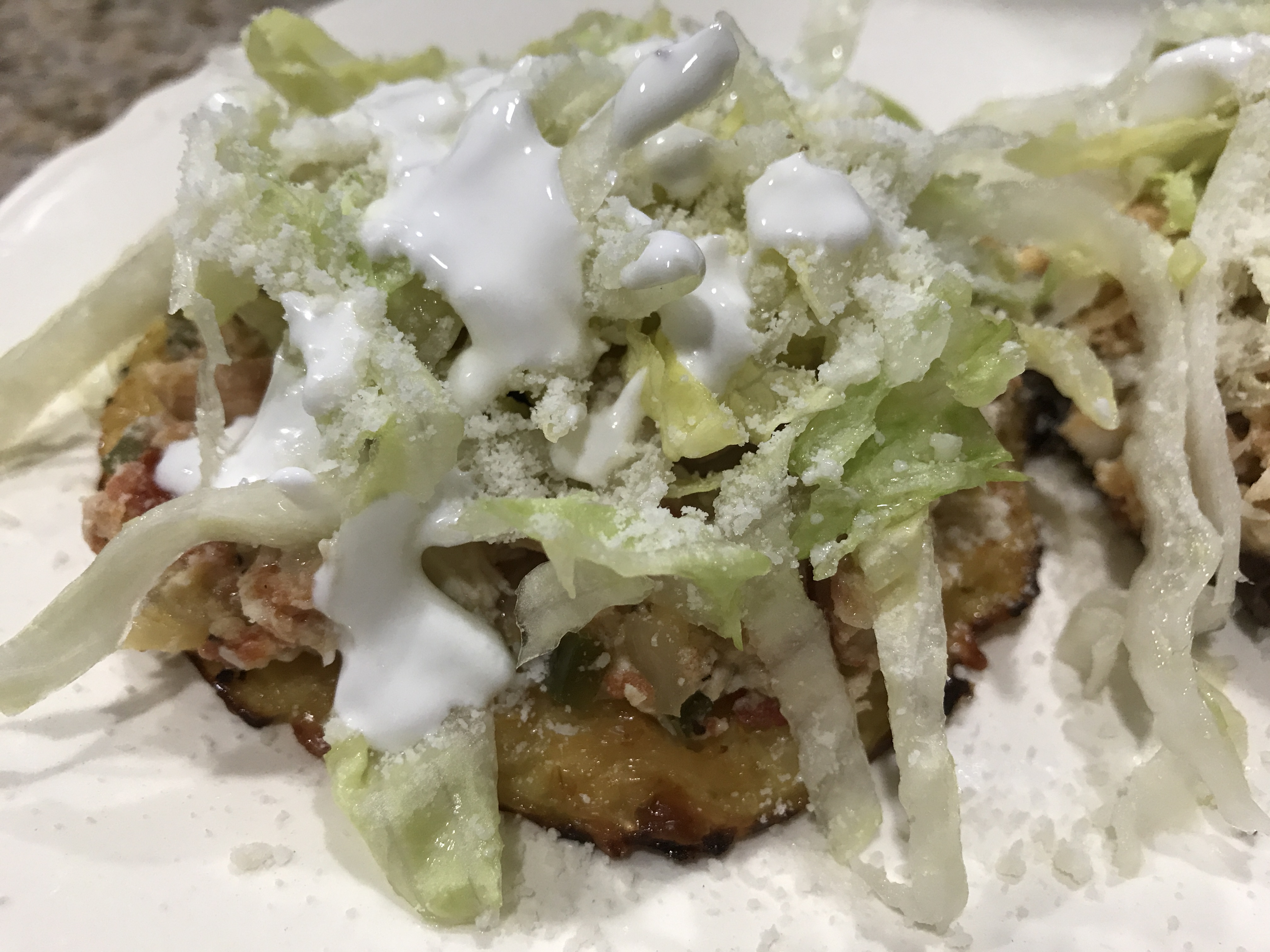Sopes con base de Coliflor.