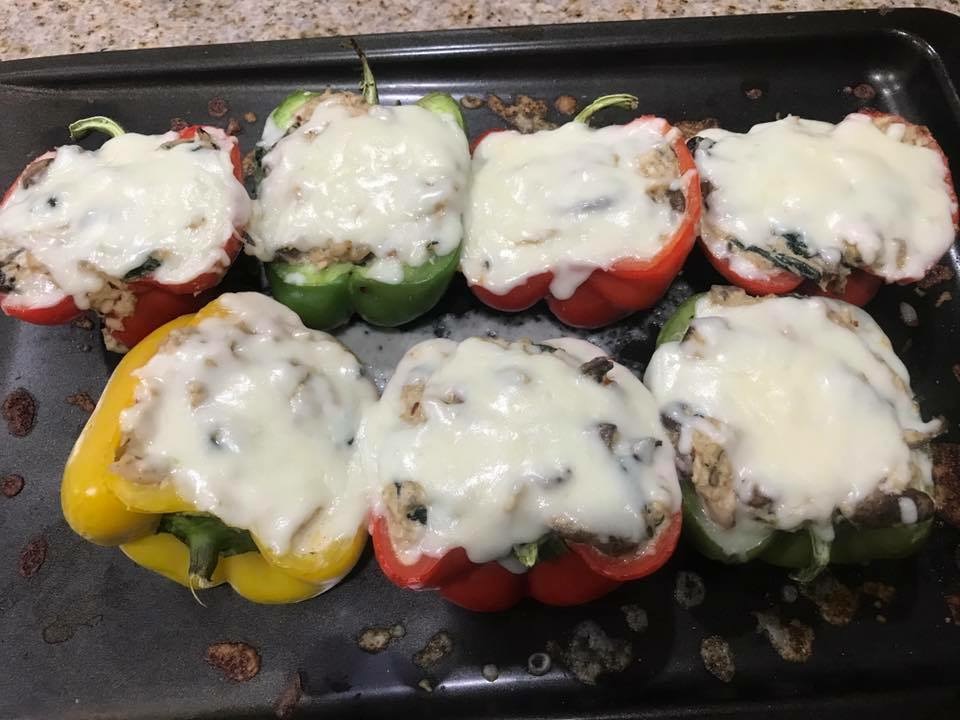 Chile Morron Relleno – Cocinando Keto
