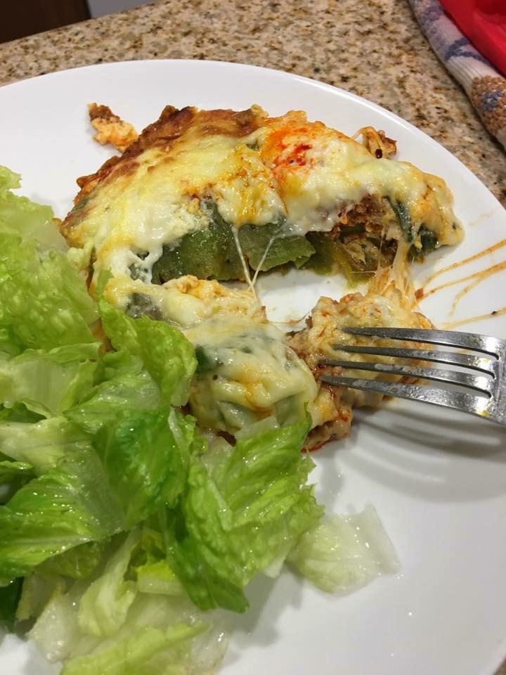 Chiles Rellenos al horno.