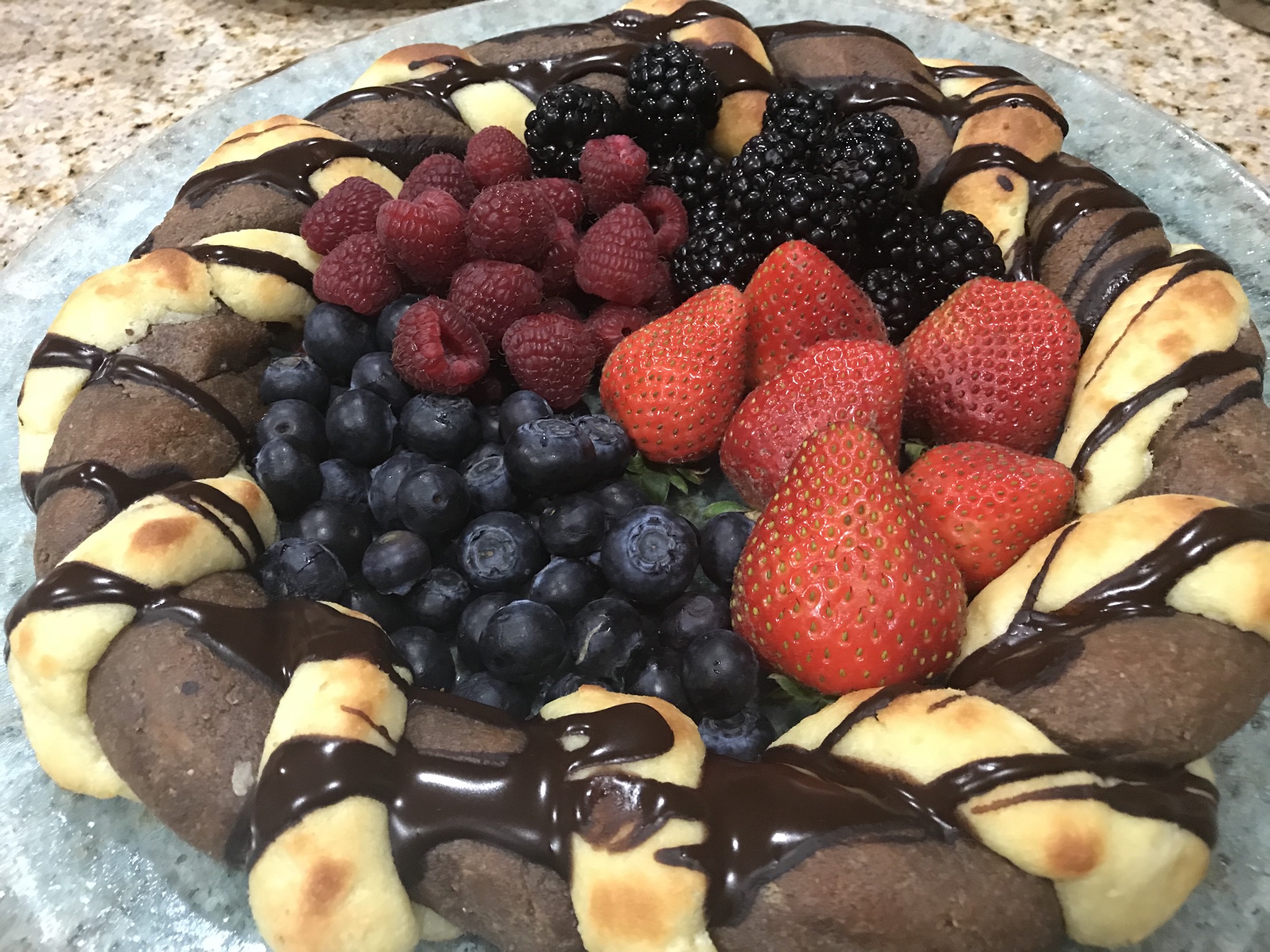 Rosca de Reyes con masa Fathead