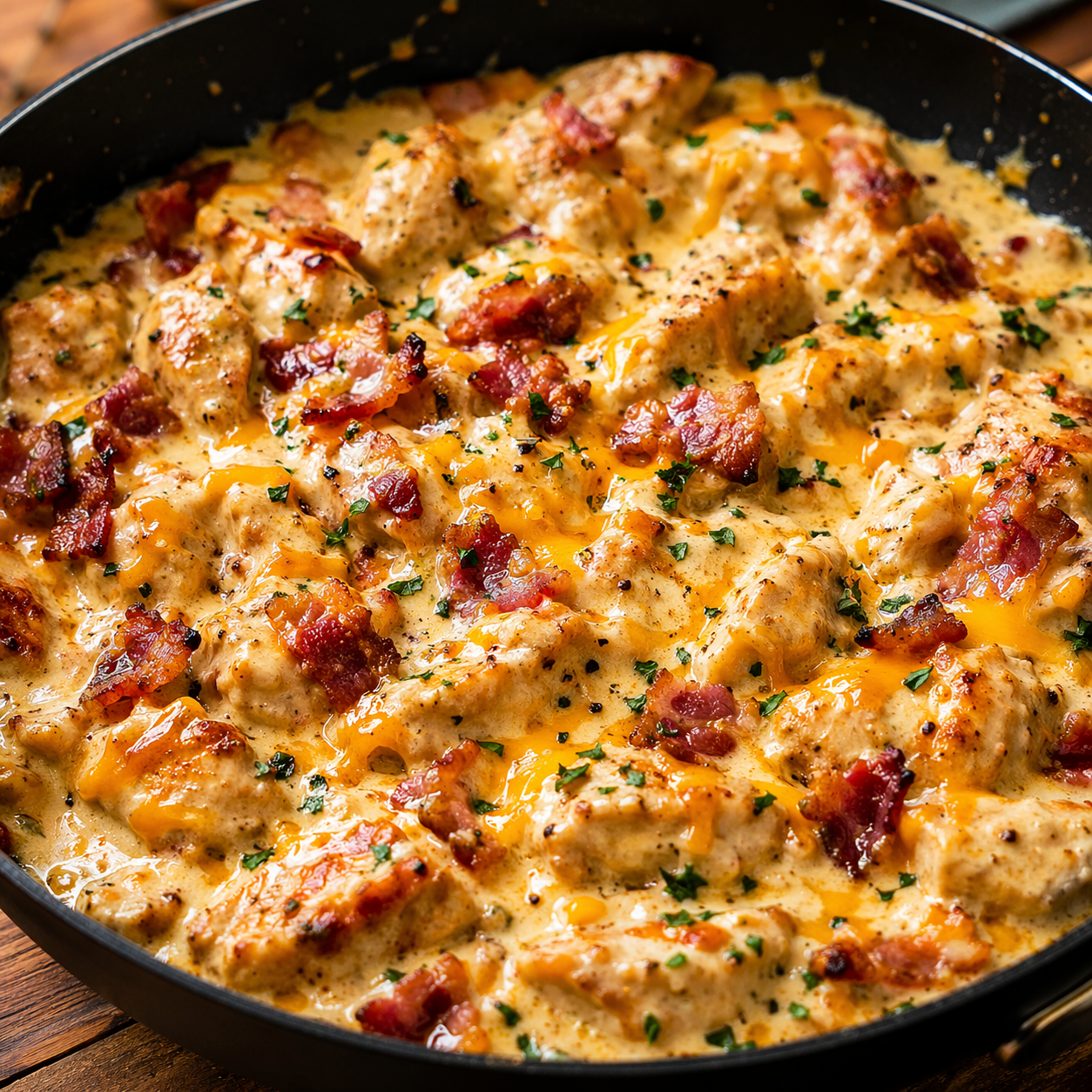 Pollo Cremoso con Tocino