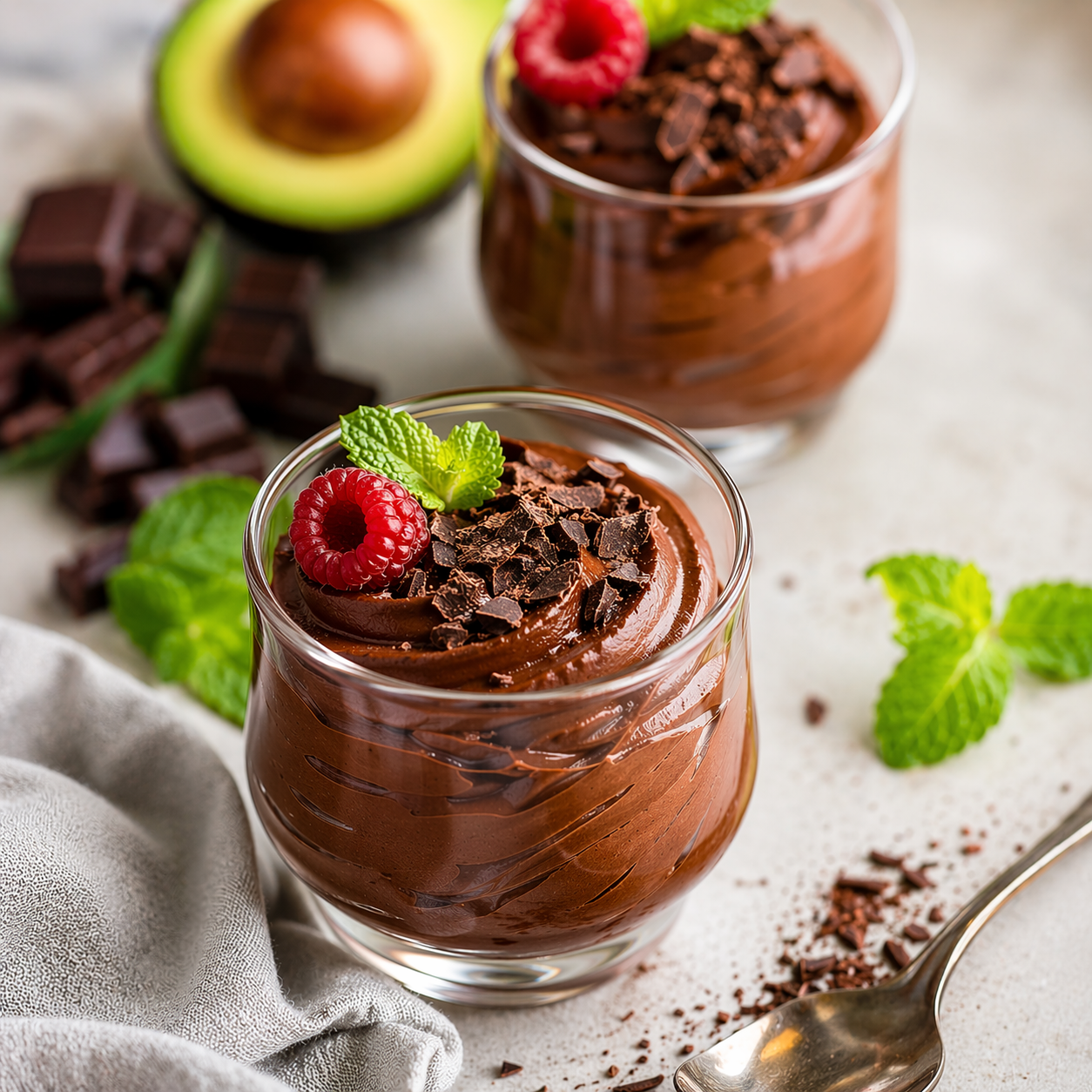 Moouse de Aguacate y chocolate