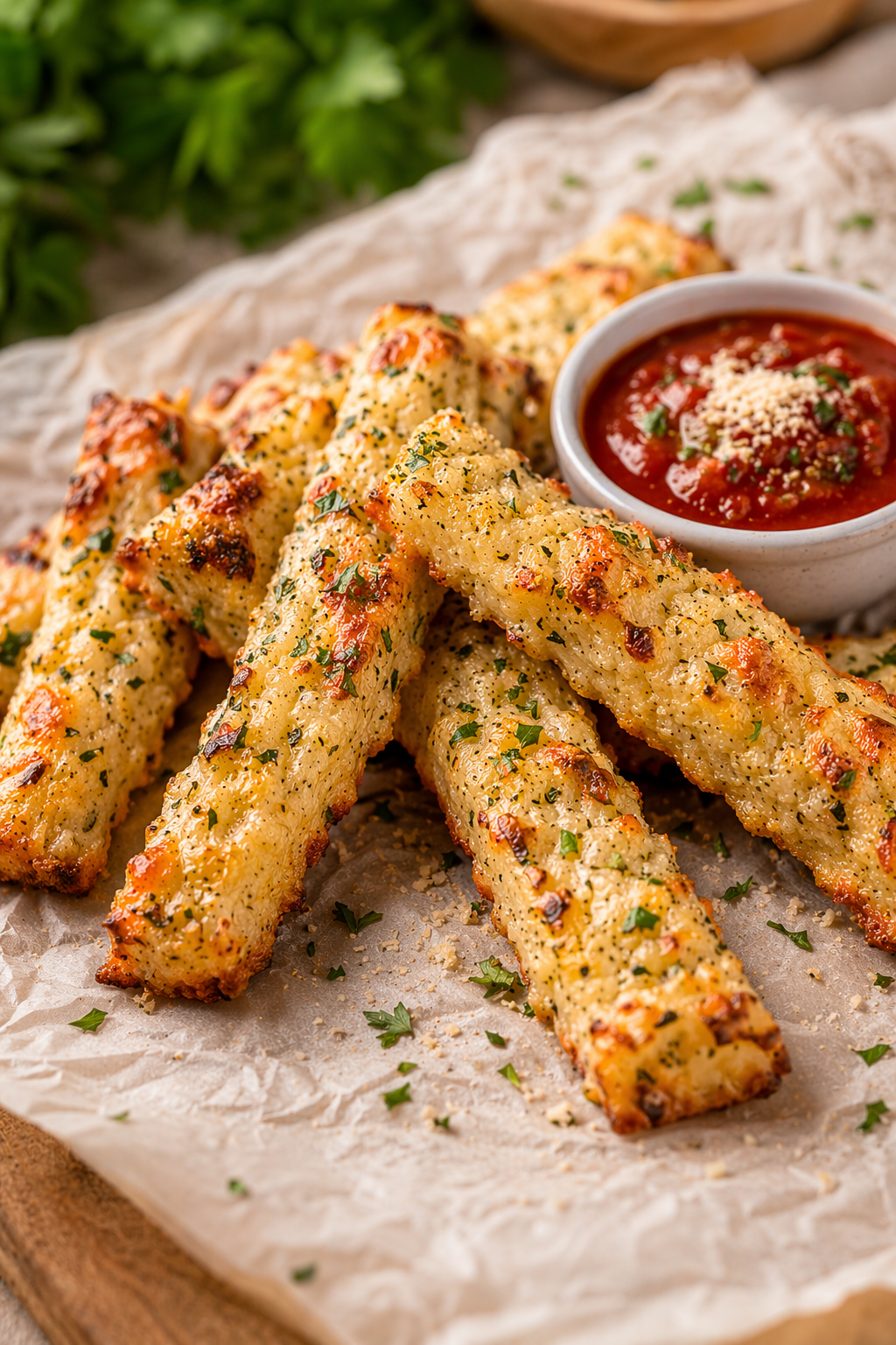 Palitos de coliflor y queso