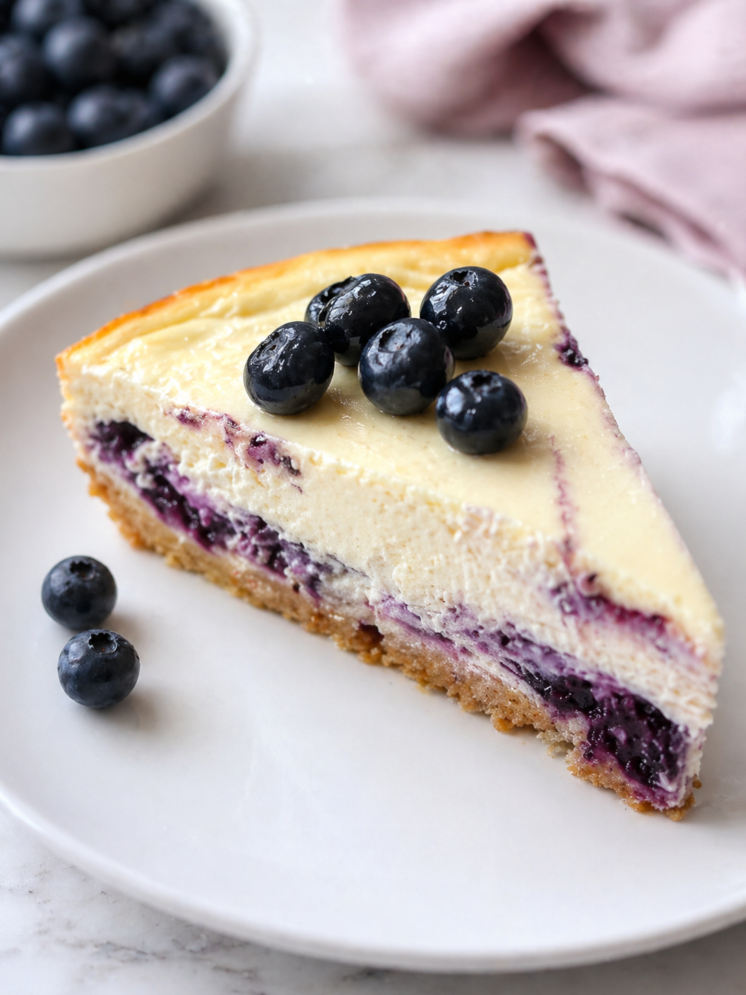 Cheesecake con Arándanos